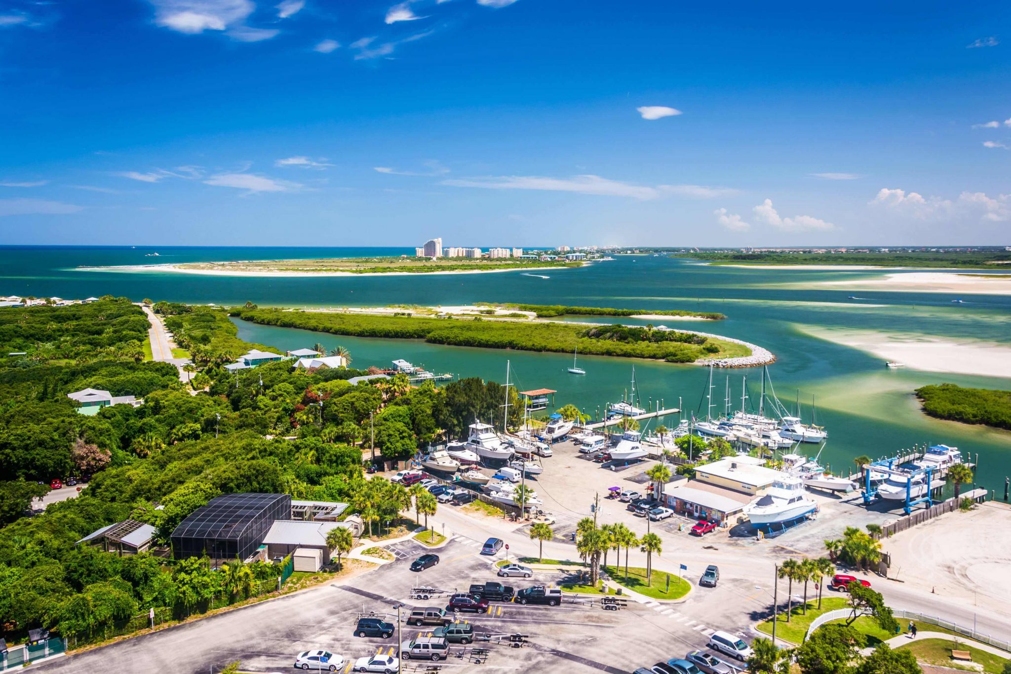 New Smyrna Beach Florida - New Smyrna Beach Aerial View FL, Best Snowbird Destination