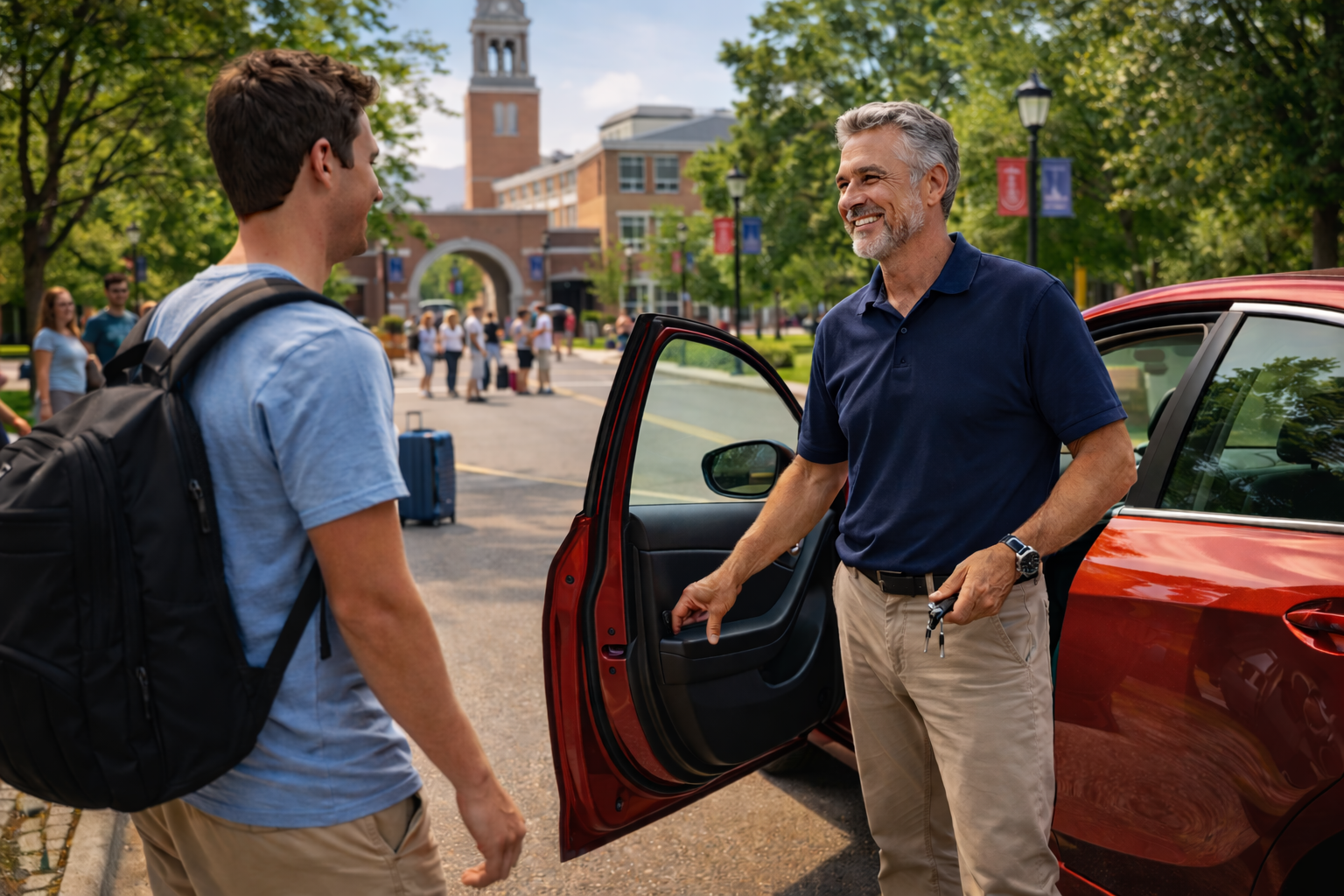 student car delivery by professional drivers