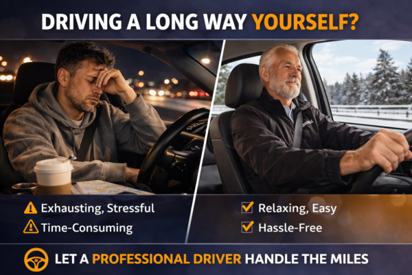 drive your car across the country vs hiring a professional driver