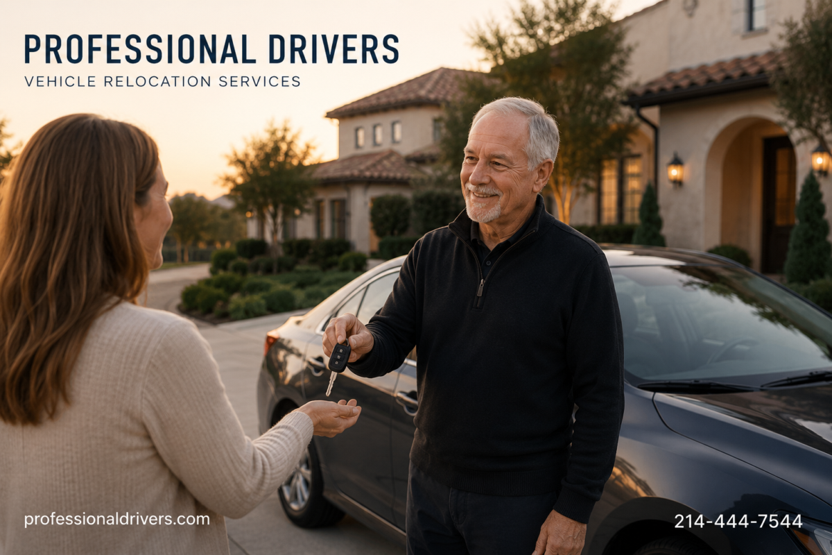 Alternative to traditional auto transport with Professional Drivers direct door-to-door vehicle relocation service