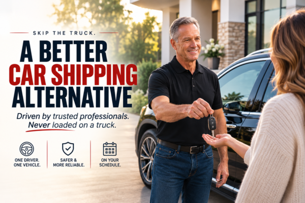 Professional vehicle delivery service for nationwide transportation