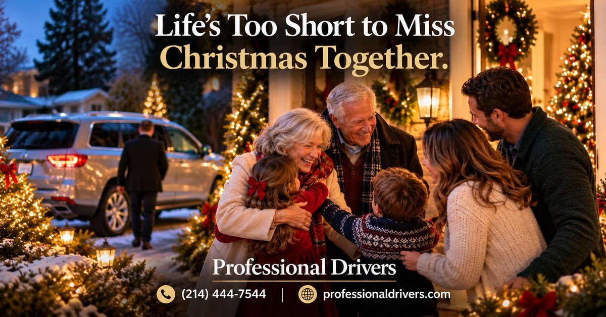 Elderly parents home for the holidays with Professional Drivers